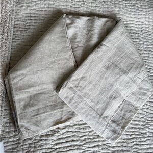 Quince Linen Flax curtain panel- Natural Beige